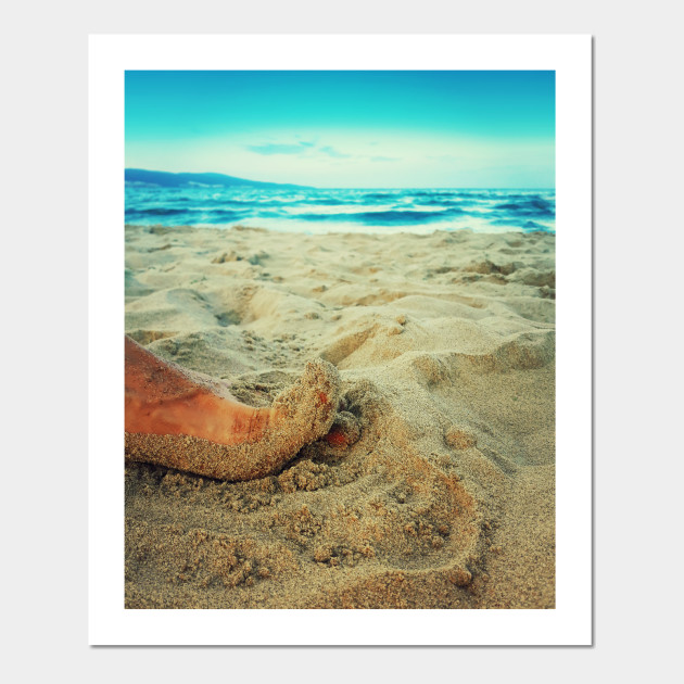 toe in the sand